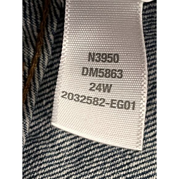 Madewell Relaxed Denim Shorts Womens Plus size 24W Cutoff Blue Jean Mid Rise NEW - Picture 7 of 12